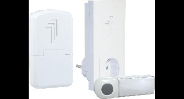 Byron DB432E Draadloze deurbel set – Duo pack - 50 m bereik – Met stopcontact