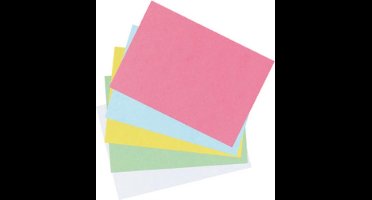 herlitz index kaarten, DIN A5, gelijnd, roze, 100 stuks