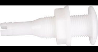 Talamex - Huiddoorvoer acetal - wit - Slangaansluiting - Ø25mm