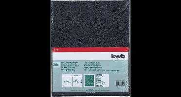 KWB 20-pak Handschuurpapier – Waterproof – 280x230 mm