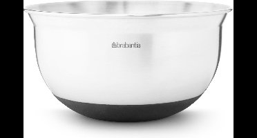 Brabantia Profile Beslagkom - 1,0 l - Matt Steel met Zwart