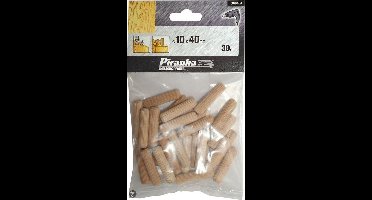 Piranha Deuvels, 40 mm lengte 10mm 30x X66434