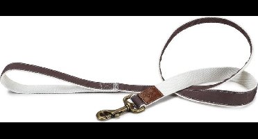 Designed by Lotte Virante - Hondenriem - Bruin - 120 cm x 25 mm