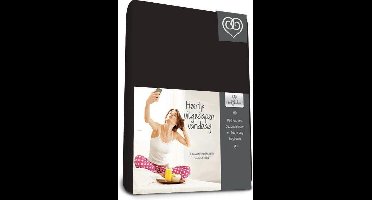 Bed-Fashion katoenen hoeslaken Zwart - 90 x 210 cm - Zwart