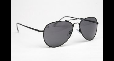 Haga Eyewear Piloten Zonnebril - Zwart - Categorie 3 - 100% UV-A en UV-B Bescherming - Inclusief Microvezelzakje