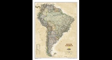 Poster South America Executive, Tubed - National Geographic - 60 x 77 cm