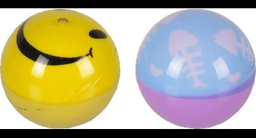 Flamingo Wobbler Flashing Ball - Hondenspeelgoed - 4.5 cm - Geel