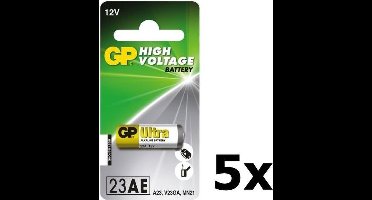 5 Stuks - GP A23 23A 23GA A23 E23A MN21 12V batterij