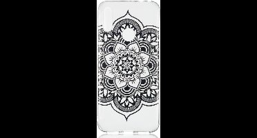 Shop4 - Geschikt voor Xiaomi Redmi Note 7 Hoesje - Zachte Back Case Lotus Zwart