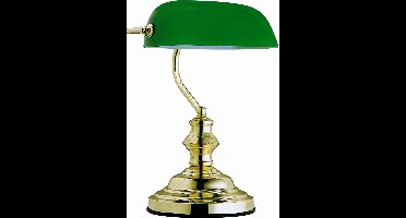 Globo - tafellamp - Antique - messing - metaal - bureaulamp - E27 - 2491