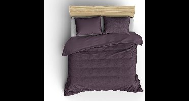 De Witte Lietaer Azalea - Dekbedovertrek - Lits-jumeaux - 260x200/220 cm + 2 kussenslopen 60x70 cm - Black Plum