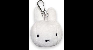 Sleutelhanger/Tashanger - Nijnjte Hoofd Pluche 3D - Wit/Zwart - 6x8cx4m