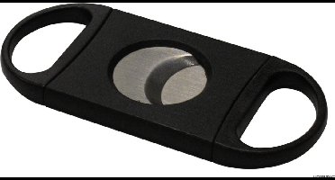 Sigarenknipper zwart - ovaal - sigar cutter