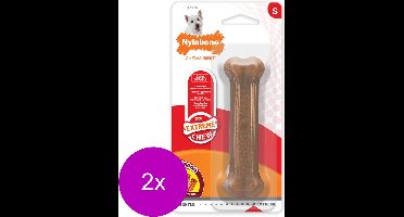 Nylabone Durable Bone Bacon Bacon - Hondenspeelgoed - 2 x Reguar