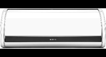 Brabantia Broodtrommel - met Schuifdeksel - Brilliant Steel
