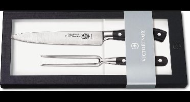 Victorinox Grand Maître 2-delige Trancheerset - RVS - Trancheermes 20 cm en vleesvork 15 cm