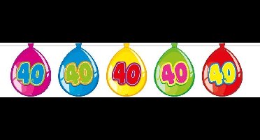 40 Jaar Birthday Ballonnen Slinger - 10 meter