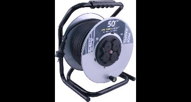 Kabelhaspel Professioneel 50m 3x1.5 Pvc Ip20 Staal