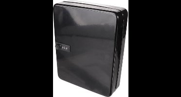 Perel Sleutelkast met cijferslot, 46 haken, zwart