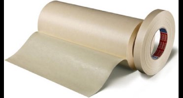 tesa Krepp 4432 Papierabdeckband, 19 mm x 50 m Spezialabdeckband für Sandstrahlarbeiten, Klebmasse: Natur - 1 Stück (04