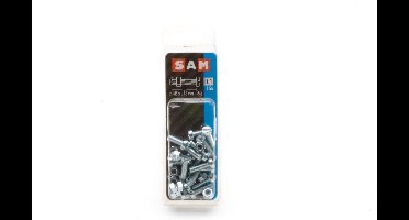 16X SAM Metaalschroef cyl.kop + moer 5x16mm C1 816266