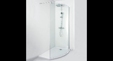 Allibert Wings Walk In Rechts (Met Douchebak) 124-125x210cm