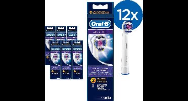 Oral-B 3D White - Opzetborstels - 12 Stuks