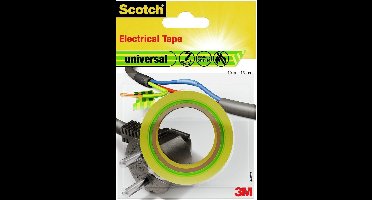 3M universal 4401YG Isolatietape Scotch Geel, Groen (l x b) 10 m x 15 mm 1 stuk(s)