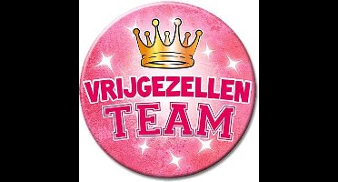 XL Button Vrijgezellen team vrouw - 10 cm.