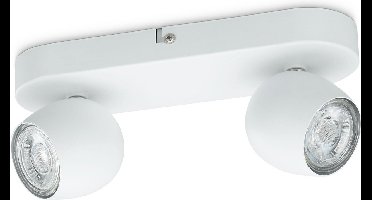 Prolight Bola - Opbouwspot -  LED - GU10 - Wit - 2 lichtpunten
