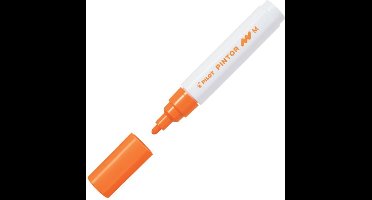 Pilot Pintor Oranje Verfstift - Medium marker met 1,4mm schrijfbreedte - Inkt op waterbasis - Dekt op elk oppervlak, zelfs de donkerste - Teken, kleur, versier, markeer, schrijf, kalligrafeer…