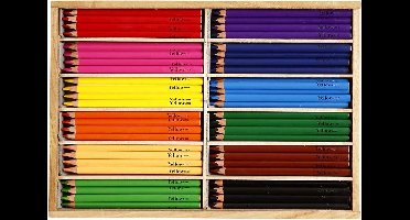 Kleurpotloden vulling: 5 mm diverse kleuren Jumbo 144stuks