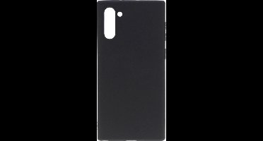 Shop4 - Geschikt voor Samsung Galaxy Note 10 Hoesje - Zachte Back Case Mat Zwart