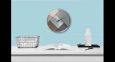 Cloudnola – SKU0070 – Wandklok – Ø20 cm – Rubik Silver