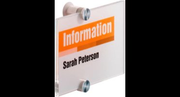 Durable - Naambordje - Deurbord - Crystal Sign formaat 210 x 210 mm