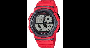 Horloge Heren Casio WORLD TIME ILLUMINATOR Rood (Ø 43 mm)