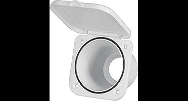 Behuizing voor buitendouche met deksel 95x95mm Wit