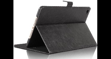 Hoes geschikt voor iPad Mini (2019) - Smart Book Case Lederen Hoesje - iCall - Zwart