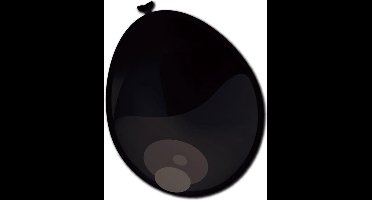 Ballonnen metallic zwart (A30cm 10st)