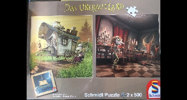 Legpuzzel - 2 x 500 stukjes - Unkrautland - De koboldvrouw & De Hofnar - Schmidt puzzel