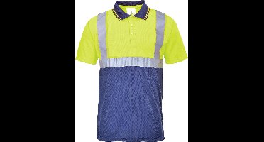 Portwest Tweekleuren Polo S479 - Geel/Marine - S