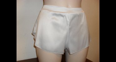 Vlinderbroekje LUNA van satijn - champagne XL