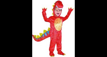 Kinderkostuum Dino Oranje - 3-4 jaar