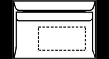 Envelop, C6, zonder venster, wit