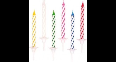 24 Birthday Candles Stripes