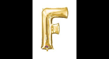 AMSCAN - Goudkleurige grote aluminium letter ballon - Goud