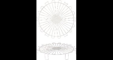 Riverdale onderzetter Casual white 26cm