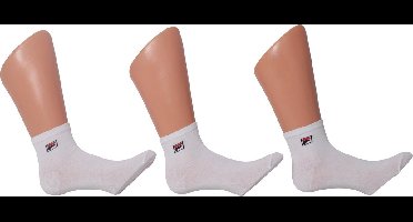 Fila – Set van 3 paar unisex enkelsokken – Wit – 39-42