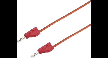 VOLTCRAFT MSB-300 Meetsnoer Banaanstekker 4 mm Silicone 1.00 m Rood 1 stuk(s)