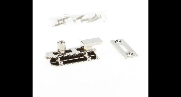 Dulimex Profielschuif met bocht PSB 640B messing vernikkeld 25 x 40mm 0412.340.2540